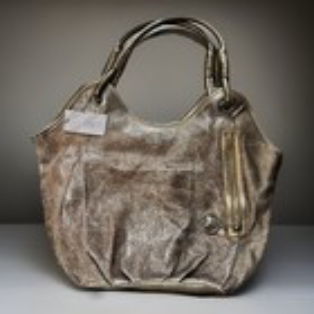 Jennifer Lopez Metallic Gold Handbag New With Tags